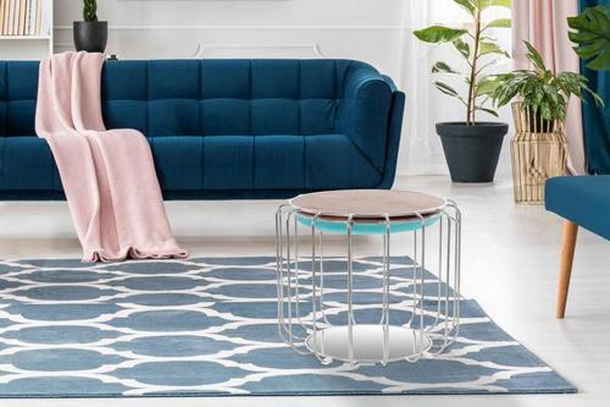 Beistelltisch/pouf 2 In 1 Comfortable Silber/mint - Silberfarben/Mintgrün, Basics, Glas/Holzwerkstoff (50/50/45cm) - Kayoom