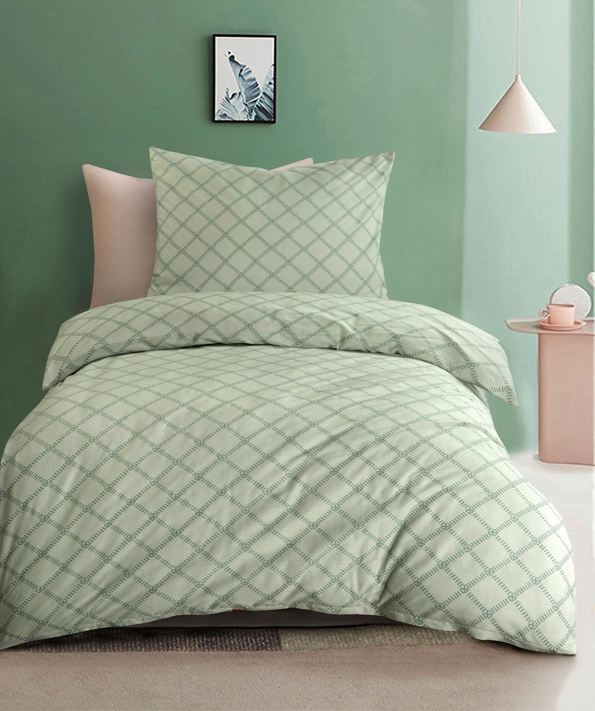 BETTWÄSCHE ANASTASIA - Salbeigrün, MODERN, Textil - Luca Bessoni