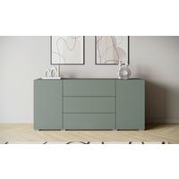 Sideboard 150cm Berlin 150 Salbeigrün - Salbeigrün/Grau, Design, Holzwerkstoff (150/68/38,5cm) - P & B