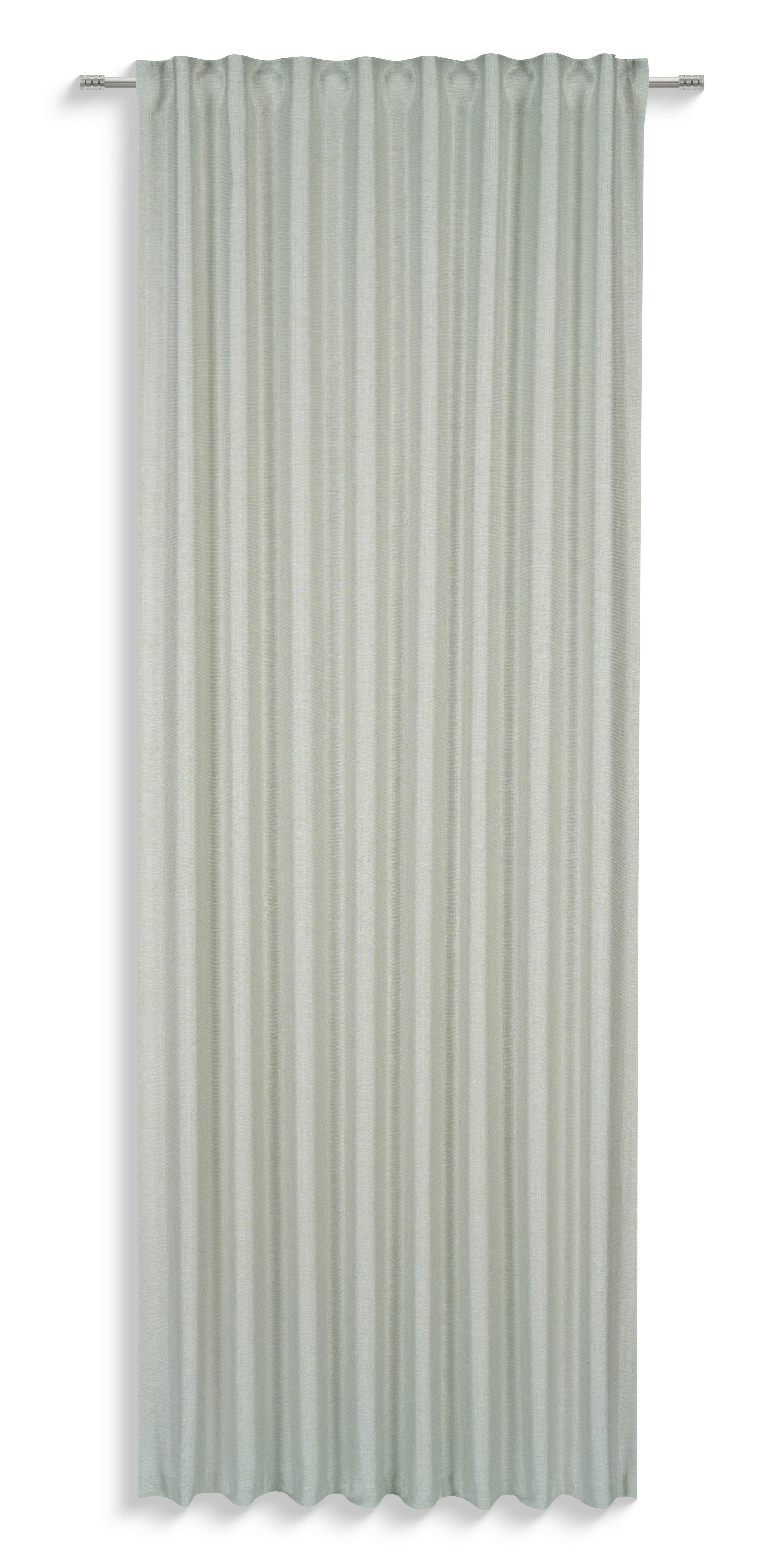 Fertigvorhang Susanne - Grün, MODERN, Textil (135/245cm) - Luca Bessoni