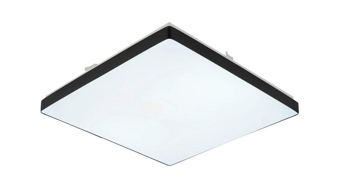 STROPNÍ LED SVÍTIDLO JANNEK - bílá/černá, Moderní, kov/plast (33/33/5,5cm) - Premium Living