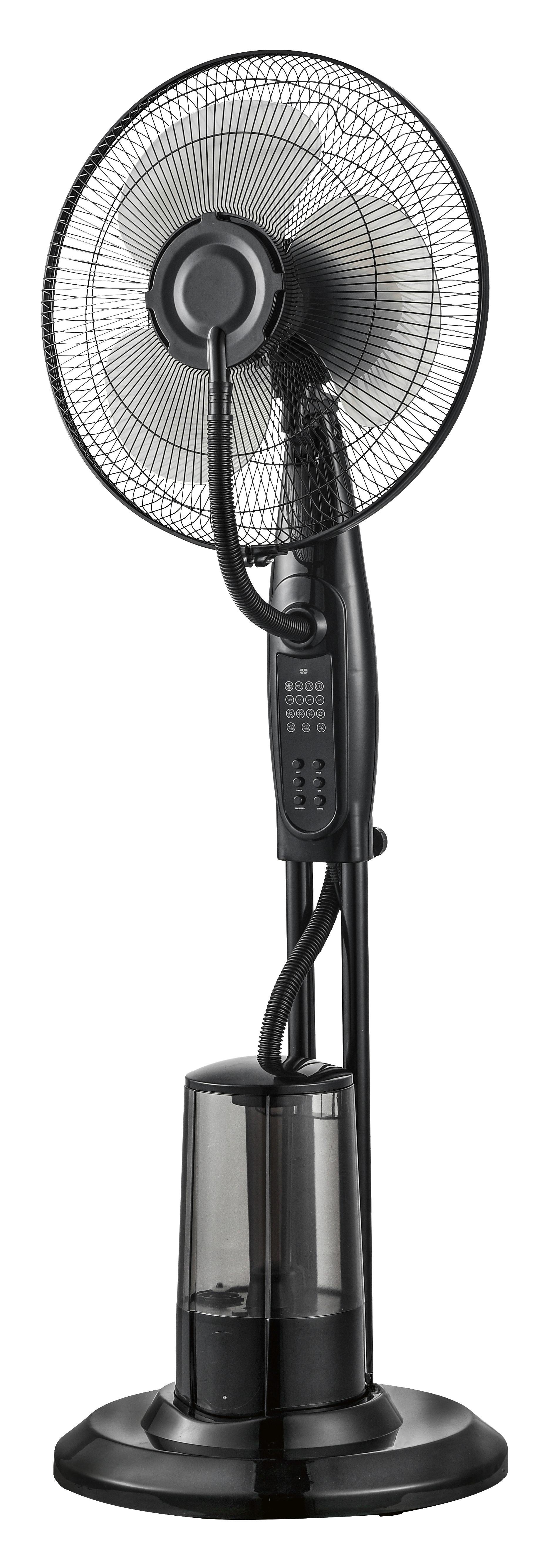 Stojanový Ventilátor Lilli, 3rýchlostí - černá, Moderní, kov/plast (40/125cm) - Insido