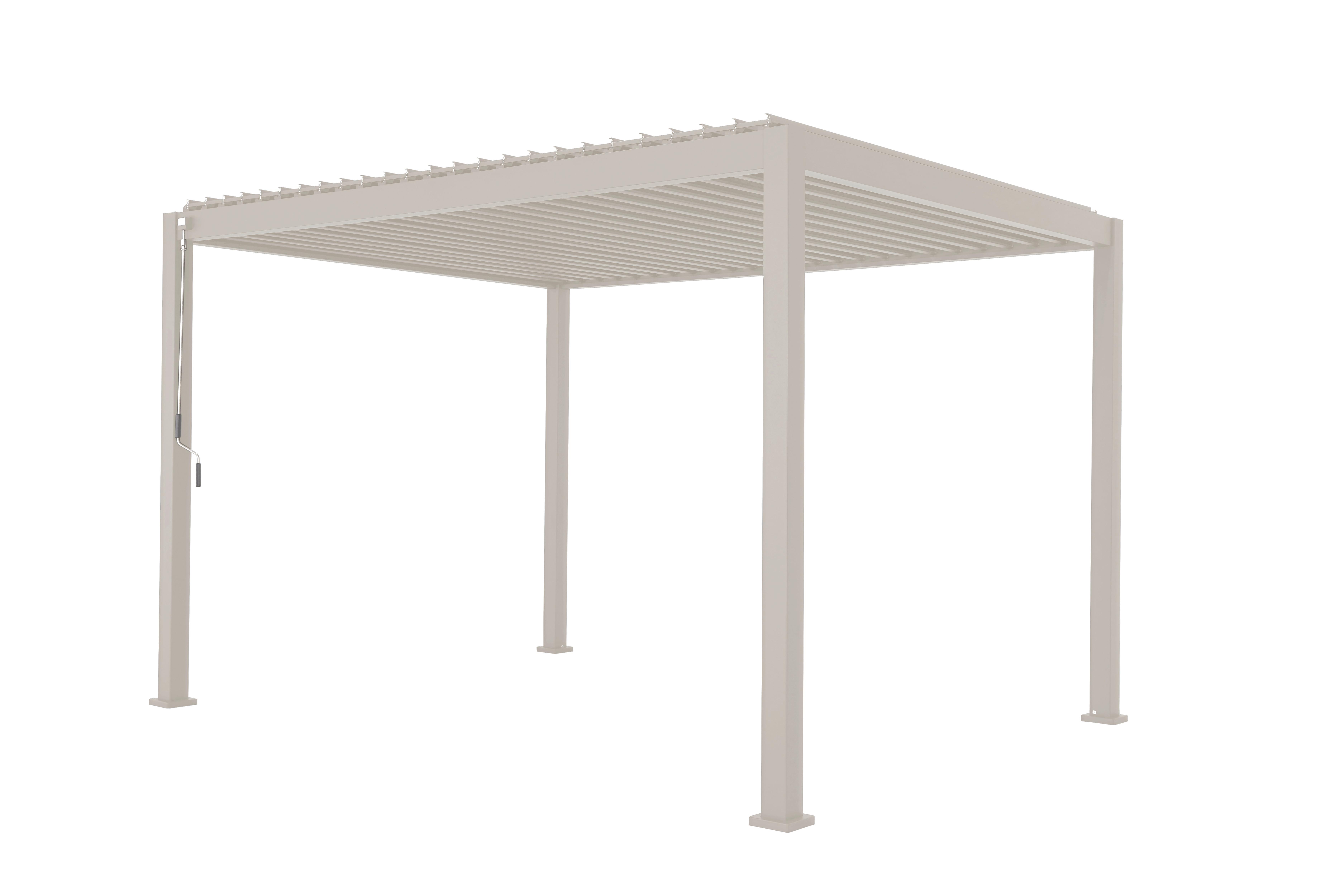Pergola Deluxe 300x400 Grau - Grau, LIFESTYLE, Metall (400/250/300cm) - Gardenson