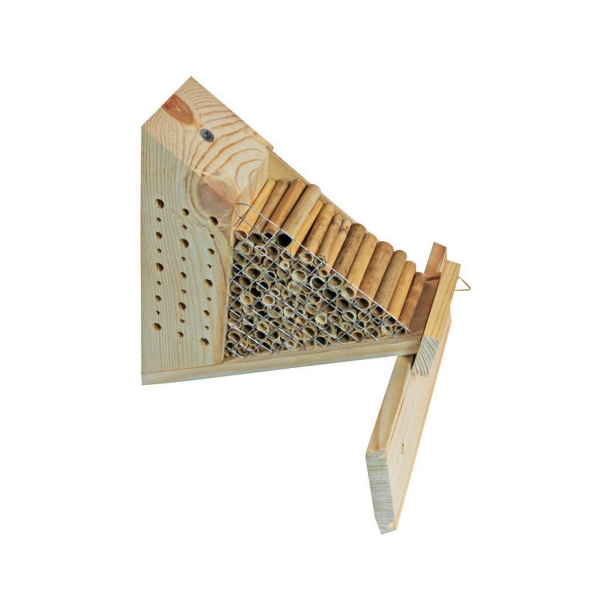 Insektenhotel Insektenhotel-Bausatz Bee - Blau/Gelb, Basics, Holz (26,5/23/9,5cm) - Windhager