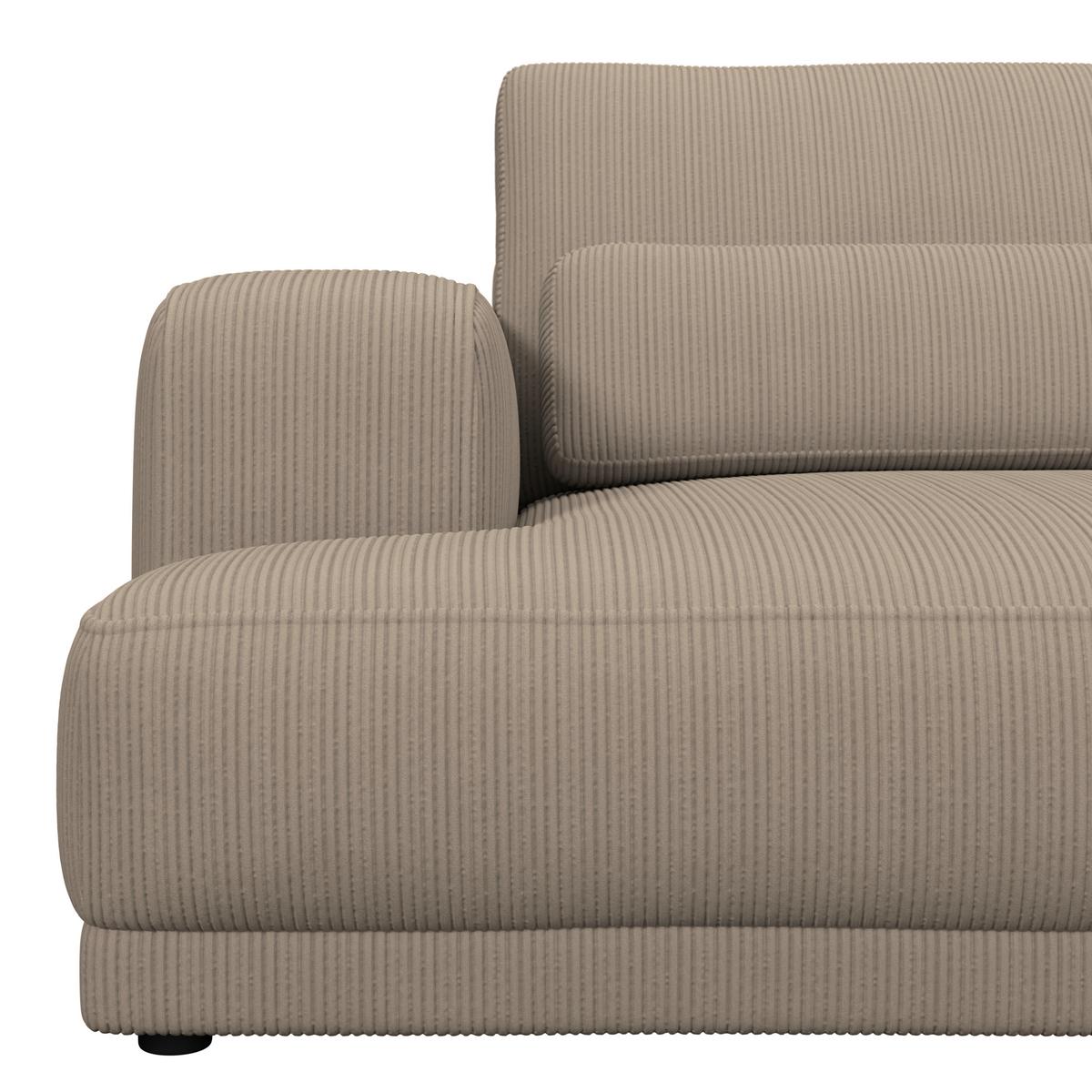 Bigsofa Savona Cord bernsteinfarben,260x111cm - Bernsteinfarben, Trend, Textil (260/77/111cm) - Luca Bessoni