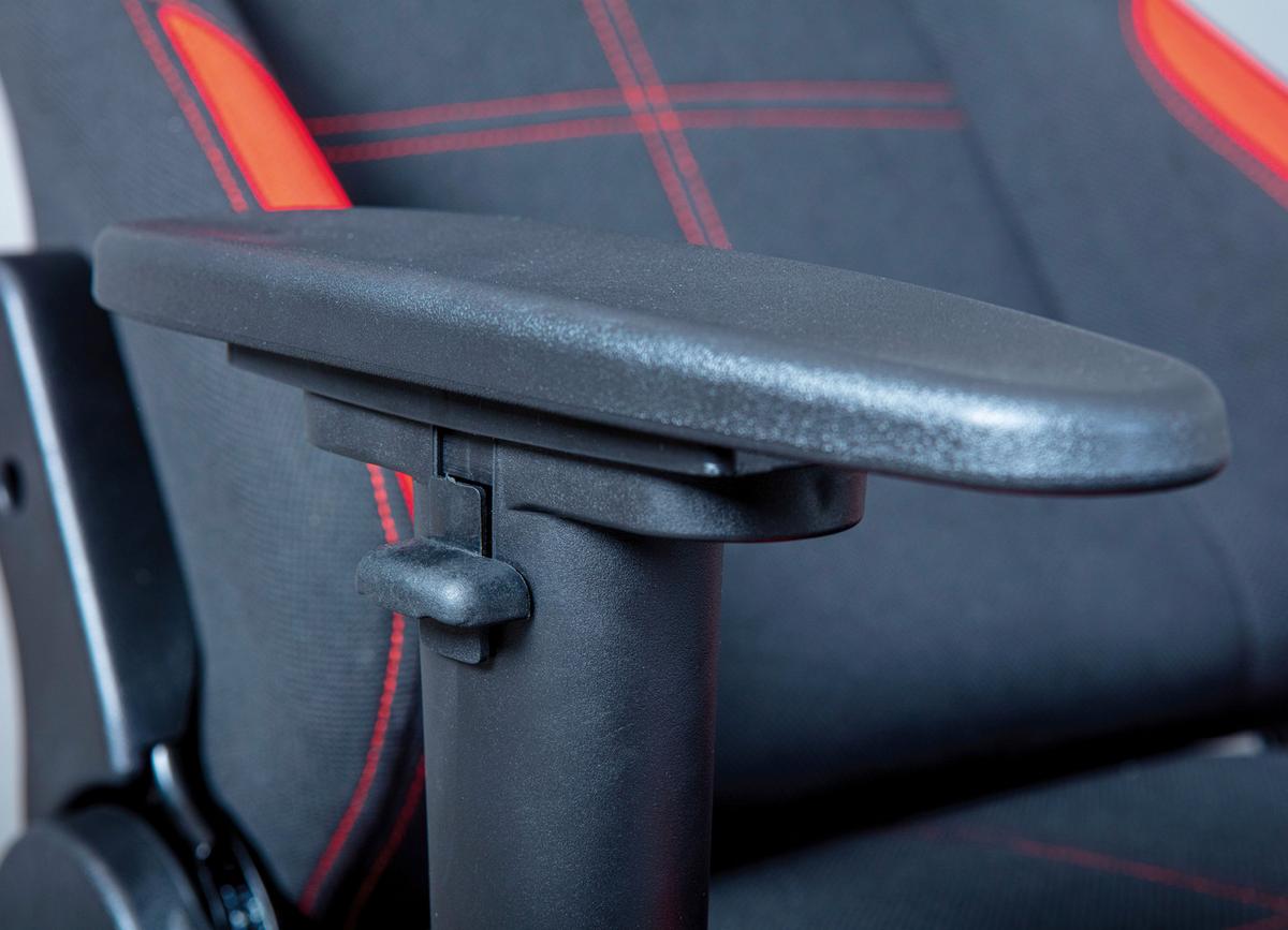 Hráčská židle GAMING RED - černá/červená, Moderní, textil/plast (69/125/50cm) - MID.YOU