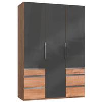 Drehtürenschrank 150cm Level, Grau/eiche Dekor - Eichefarben/Grau, MODERN, Glas/Holzwerkstoff (150/216/58cm) - MID.YOU