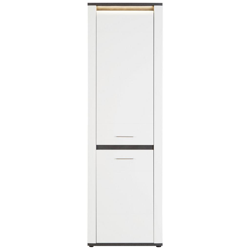 Mehrzweckschrank Alassio Weiß BxH 61,7x200 cm inkl. LED