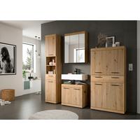 Badezimmer Scout Eiche Artisan Dekor B: 171cm - Schwarz/Eiche Artisan, Trend, Glas/Holzwerkstoff (171cm) - MID.YOU