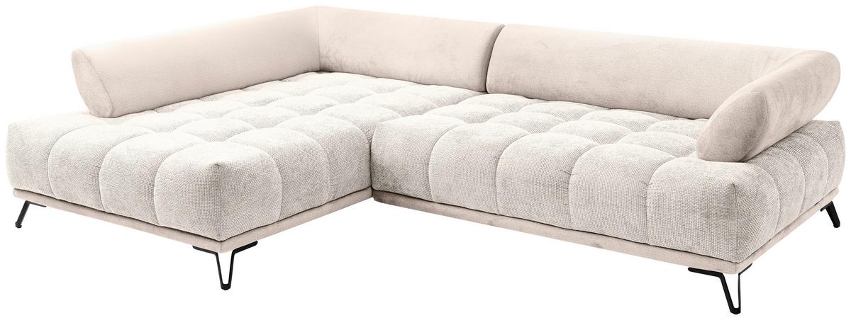 LARGO, levá, béžová, potřeba šířky dveří 90 cm - černá/béžová, Moderní, kov/textil (184/262cm)