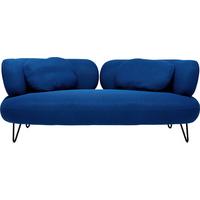 2-Sitzer-Sofa Beppo Blau B: 182 cm - Blau/Schwarz, Design, Textil (182/72/94cm) - Kare-Design