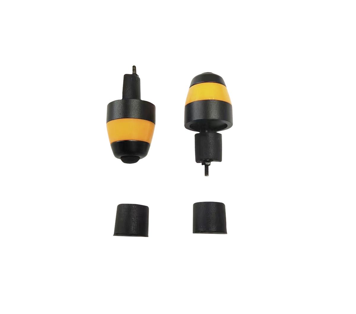 Blinker Nachrüstset, E-Scooter passt auf jeden Standardlenker - Schwarz, Basics, Kunststoff (9,8/16,5/3,2cm) - DENVER