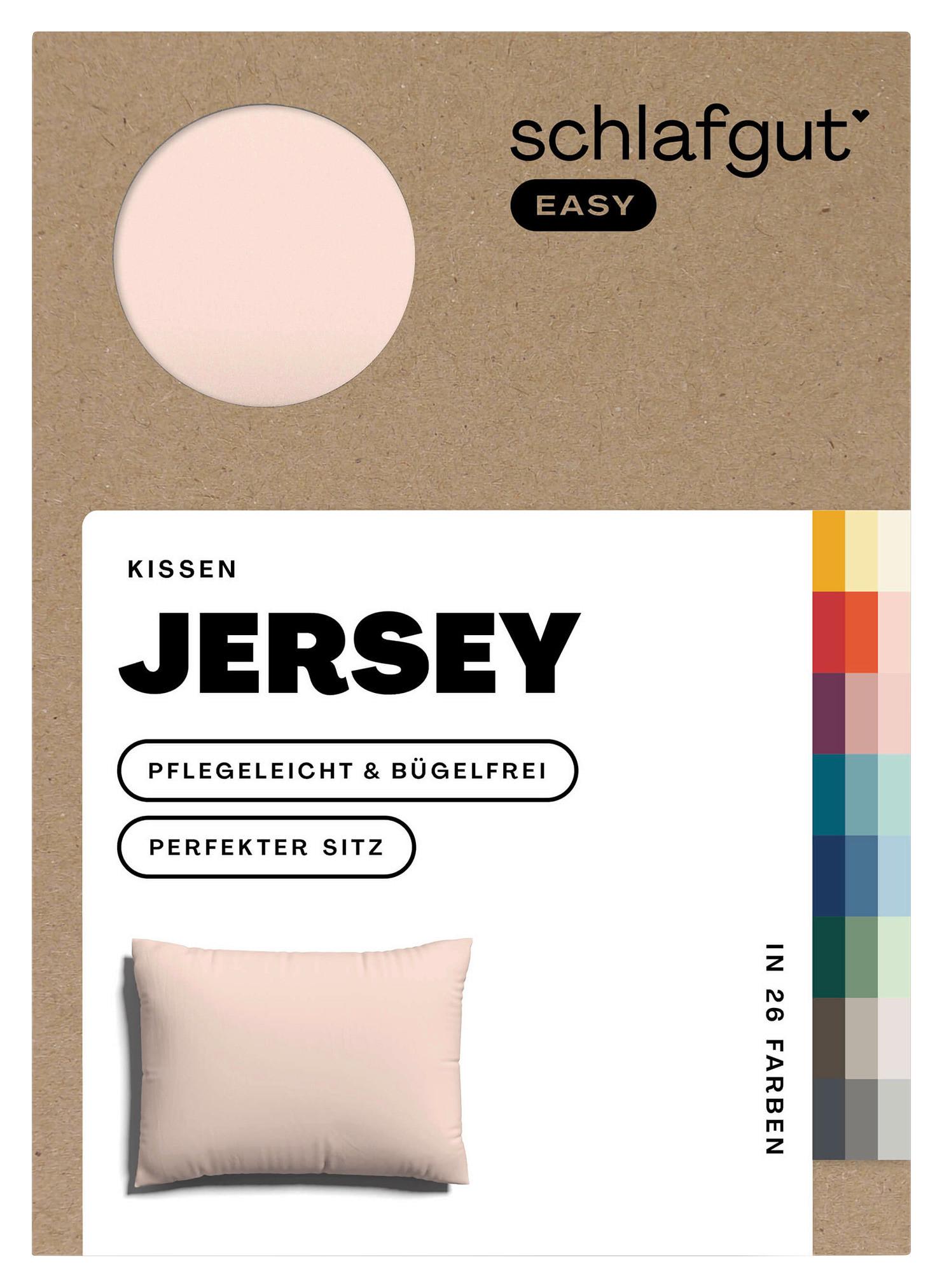 Kissenhülle Easy Jersey - Hellrot, Basics, Textil (40/60cm) - Schlafgut