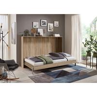 Schrankbett mit Lattenrost 90x200 Juist, Eiche Dekor - Eichefarben, KONVENTIONELL, Holz/Holzwerkstoff (90/200cm) - MID.YOU