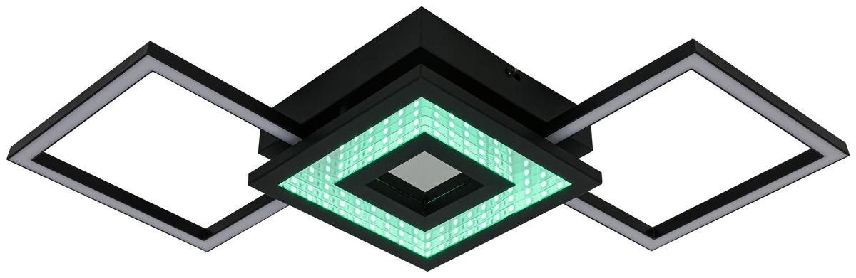 Led Mennyezeti Lámpa Charlotta - fekete, Basics, műanyag/fém (27,8/66/7cm) - Luca Bessoni