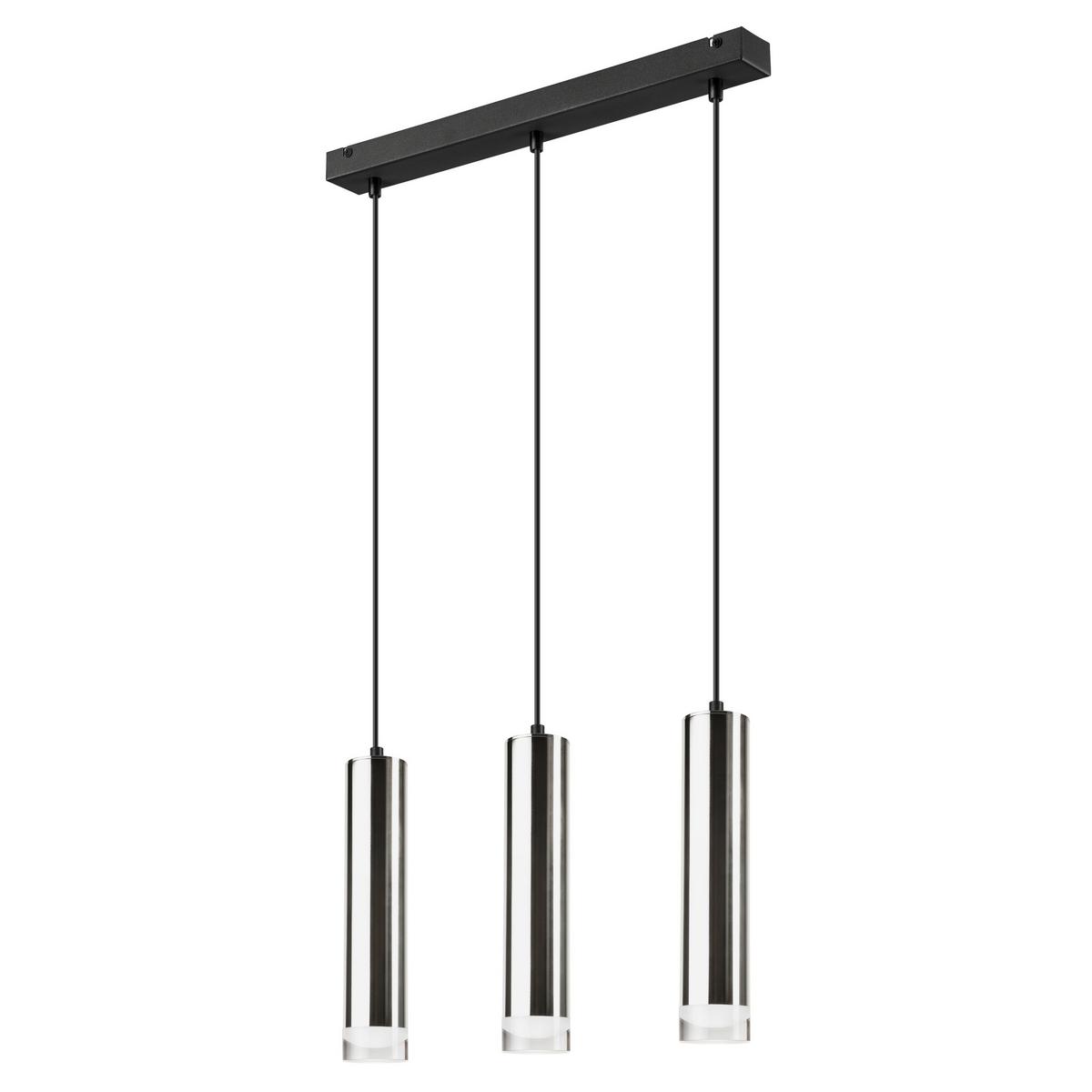 Pendelleuchte 39688 Diego Chrome - Chromfarben, Design, Metall (90/50/90cm)