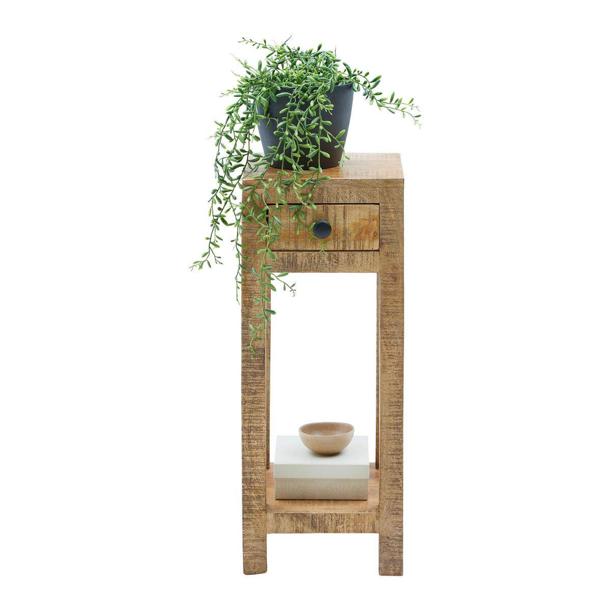 STOLEK NA KVĚTINY EVEREST -EXKLUSIV- - přírodní barvy, Natur, dřevo (30/75/30cm)