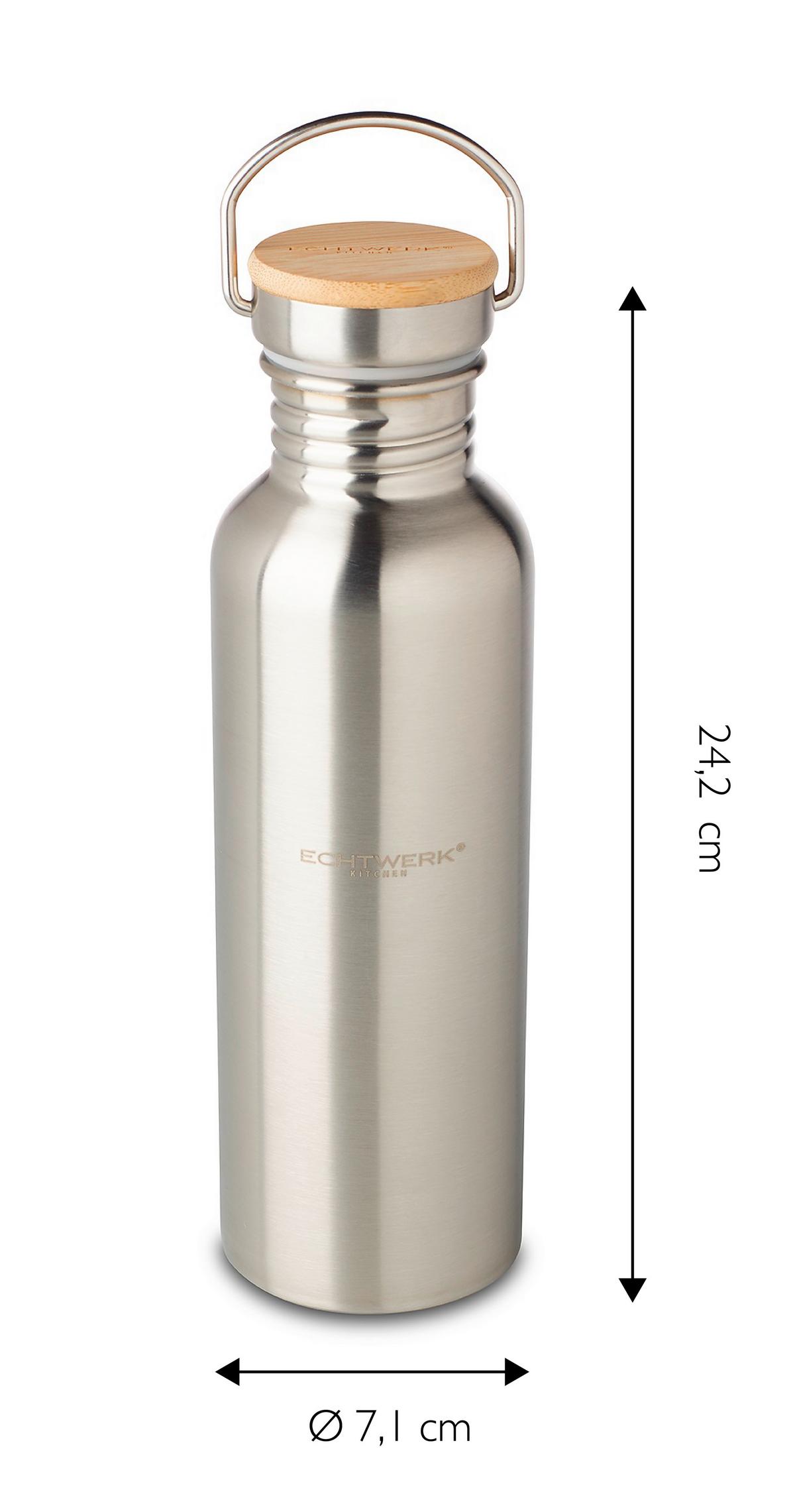 Isolierflasche Ew-Db-1715 - Silberfarben, Basics, Metall (7/24cm) - Echtwerk