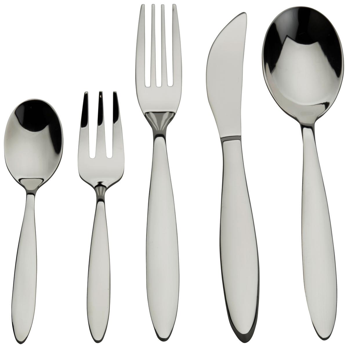 Luca Bessoni Besteckset 20--Teilig. Nola für 4 Personen - Edelstahlfarben, MODERN, Metall - Luca Bessoni