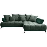 LARGO, pravá, tmavě zelená, potřeba šířky dveří 90 cm - černá/tmavě zelená, Moderní, kov/textil (262/184cm)