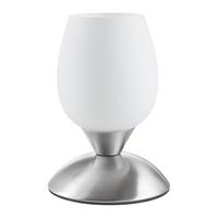 Stolní lampa Cup 12,5/18cm, 40 Watt - bílá/barvy stříbra, Moderní, kov/sklo (12,5/18cm) - Mömax