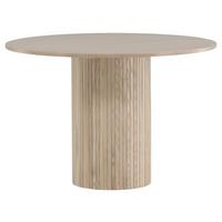 Esstisch Bianca - Beige/Weiß, Design, Holzwerkstoff (110/110/75cm) - Livetastic