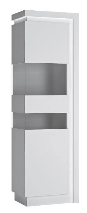 Vitrine Lyon - Schwarz, Trend, Glas/Holzwerkstoff (59,7/198/42cm) - Hom`in