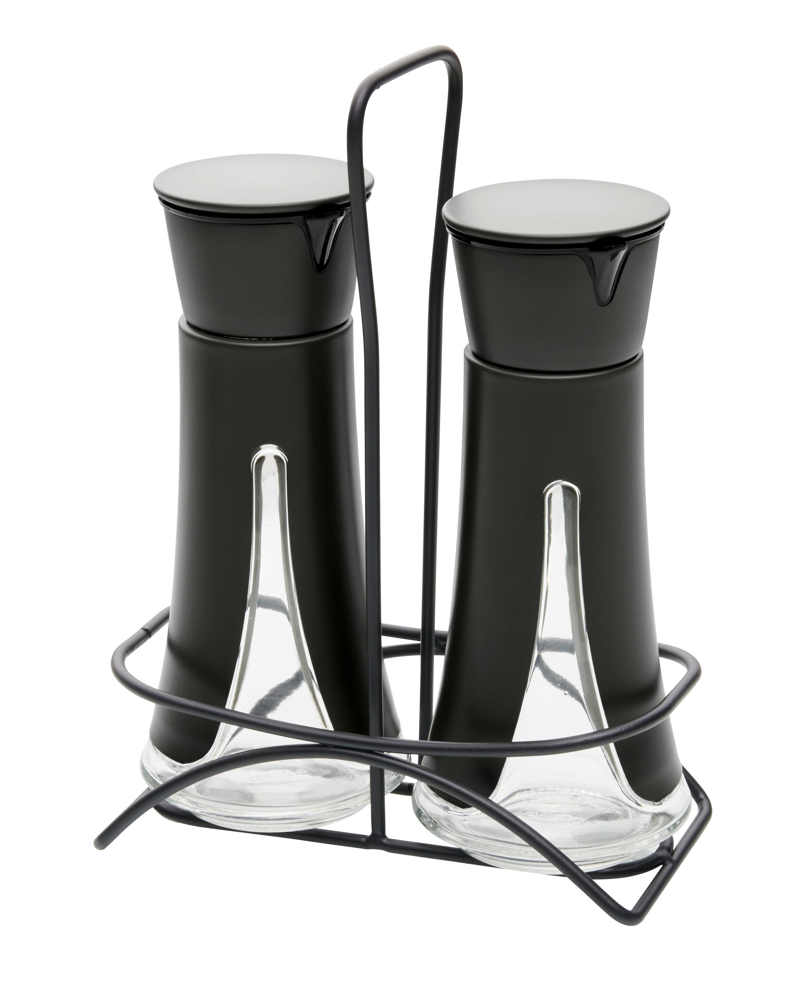 Sada Na Dochucovadlá Aurelius, 3-Dielna - čierna, Moderný, kov/plast (16,5/22,5/8,5cm) - Premium Living