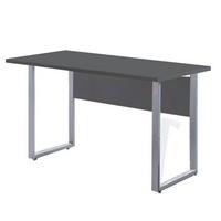 SCHREIBTISCH OFFICE EDITION - Anthrazit/Grau, MODERN, Holzwerkstoff/Metall (138/67/74cm) - MID.YOU
