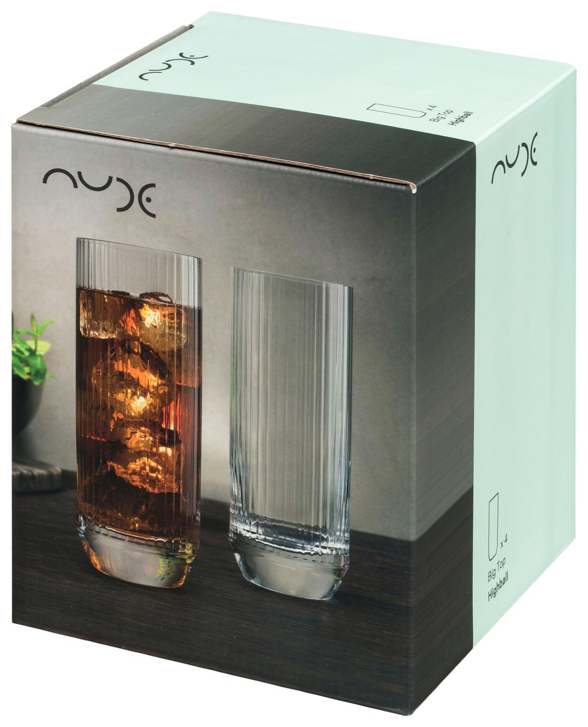 Gläserset Big Top Transparent F: 430 ml - Transparent, Trend, Glas (430ml) - Mäser