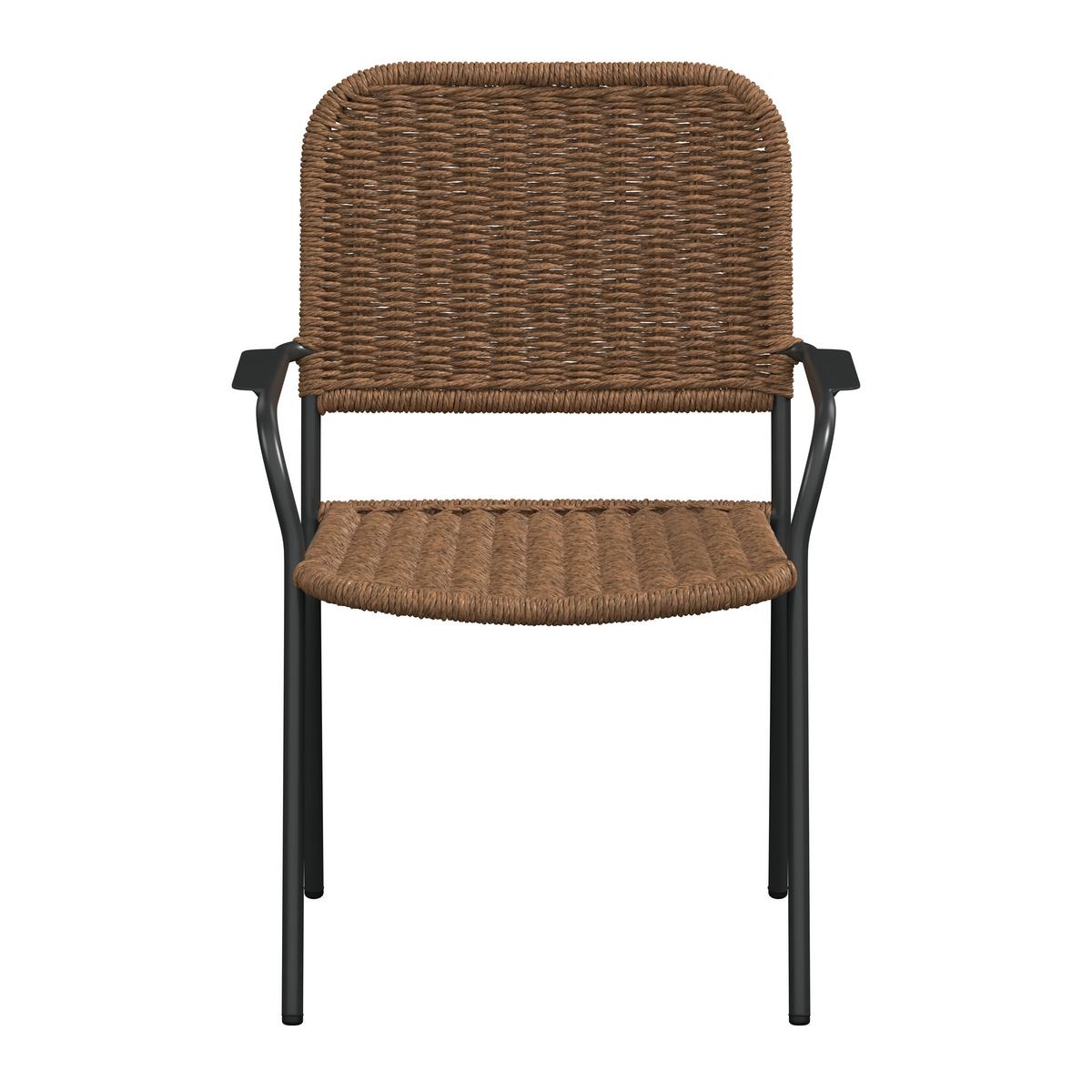 Gartensessel Clara - Gelb/Braun, MODERN, Kunststoff/Metall (58/63/90cm) - Beldano