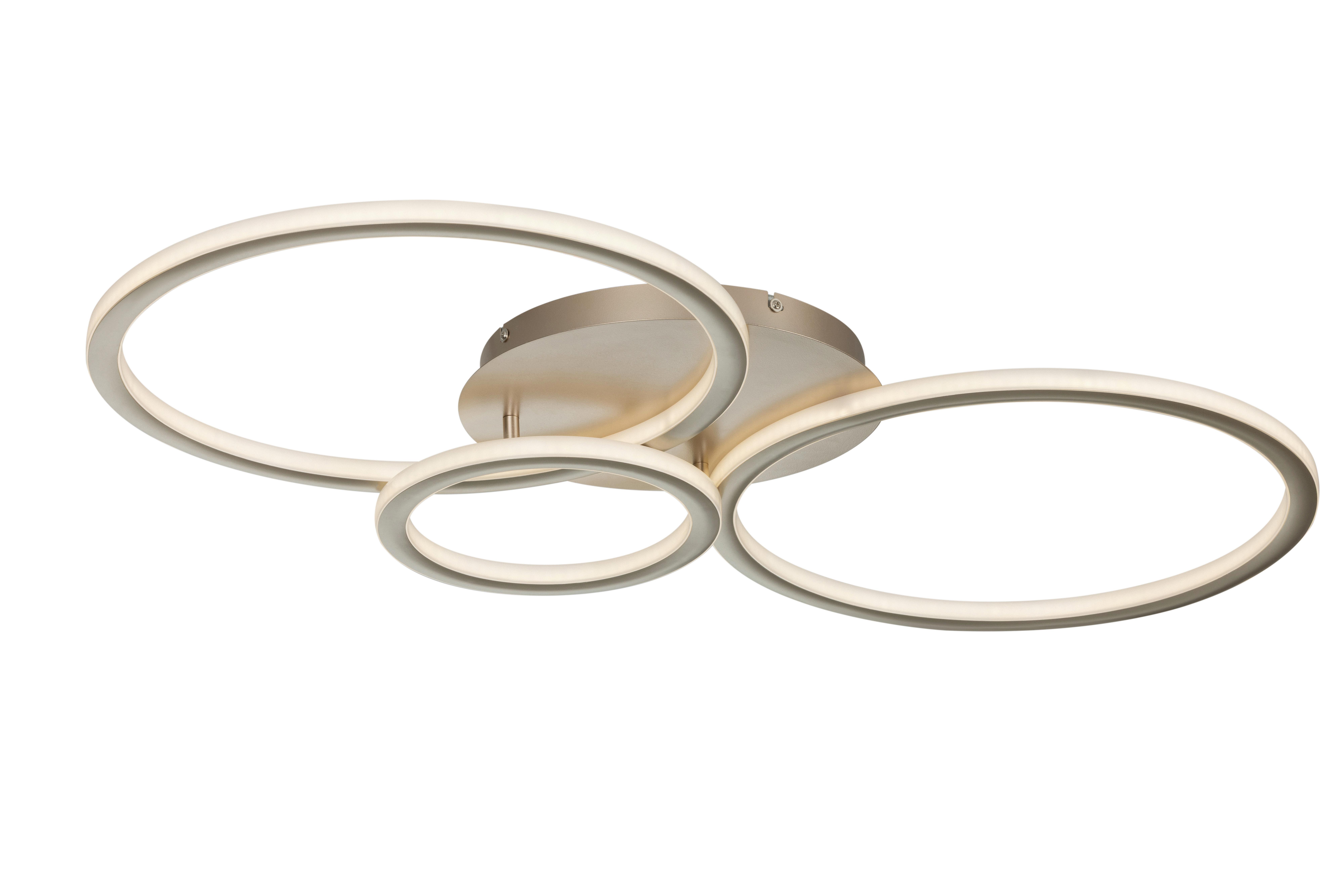 Led-deckenleuchte Cassian - Champagner, Basics, Kunststoff/Metall (95/50/7,5cm) - Luca Bessoni