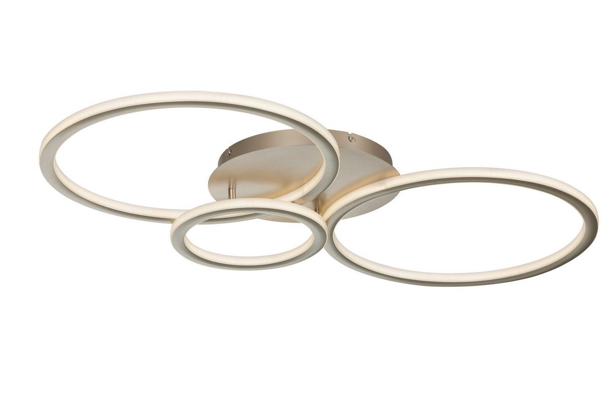 Led-deckenleuchte Cassian - Champagner, Basics, Kunststoff/Metall (95/50/7,5cm) - Luca Bessoni