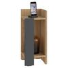 Nachttisch Elos Nachttisch Rechtes Modul - Eichefarben/Anthrazit, Design, Holzwerkstoff (27/60/25cm) - Livetastic