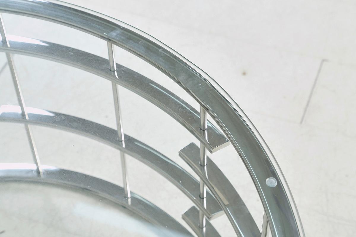 Couchtisch Silberfarben L: 90 cm - Silberfarben, Design, Glas/Metall (90/90/42cm) - Livetastic