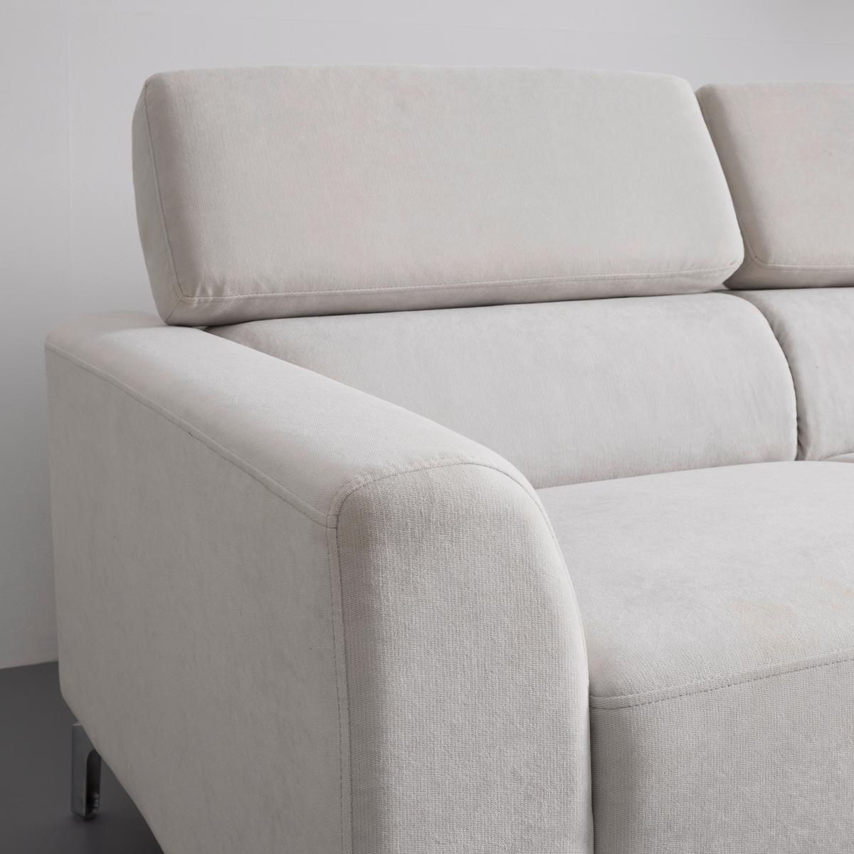 Rohová sedacia súprava FILOU, béžová - svetlosivá, Modern, drevo/textil (211/82/146cm) - Bessagi Home