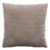 Zierkissen Talisha 40x40 cm Polyester Taupe mit Zipp - Taupe, MODERN, Textil (40/40cm) - Luca Bessoni