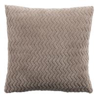 Zierkissen Talisha 40x40 cm Polyester Taupe mit Zipp - Taupe, MODERN, Textil (40/40cm) - Luca Bessoni