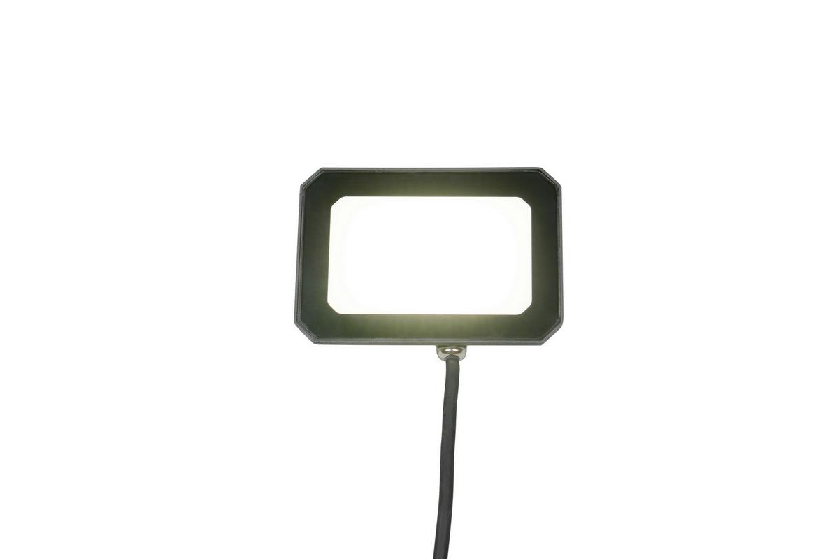 AUßENWANDLEUCHTE 4000K, kaltweiß - Schwarz/Weiß, Design, Glas/Metall (10/14,5/11cm)