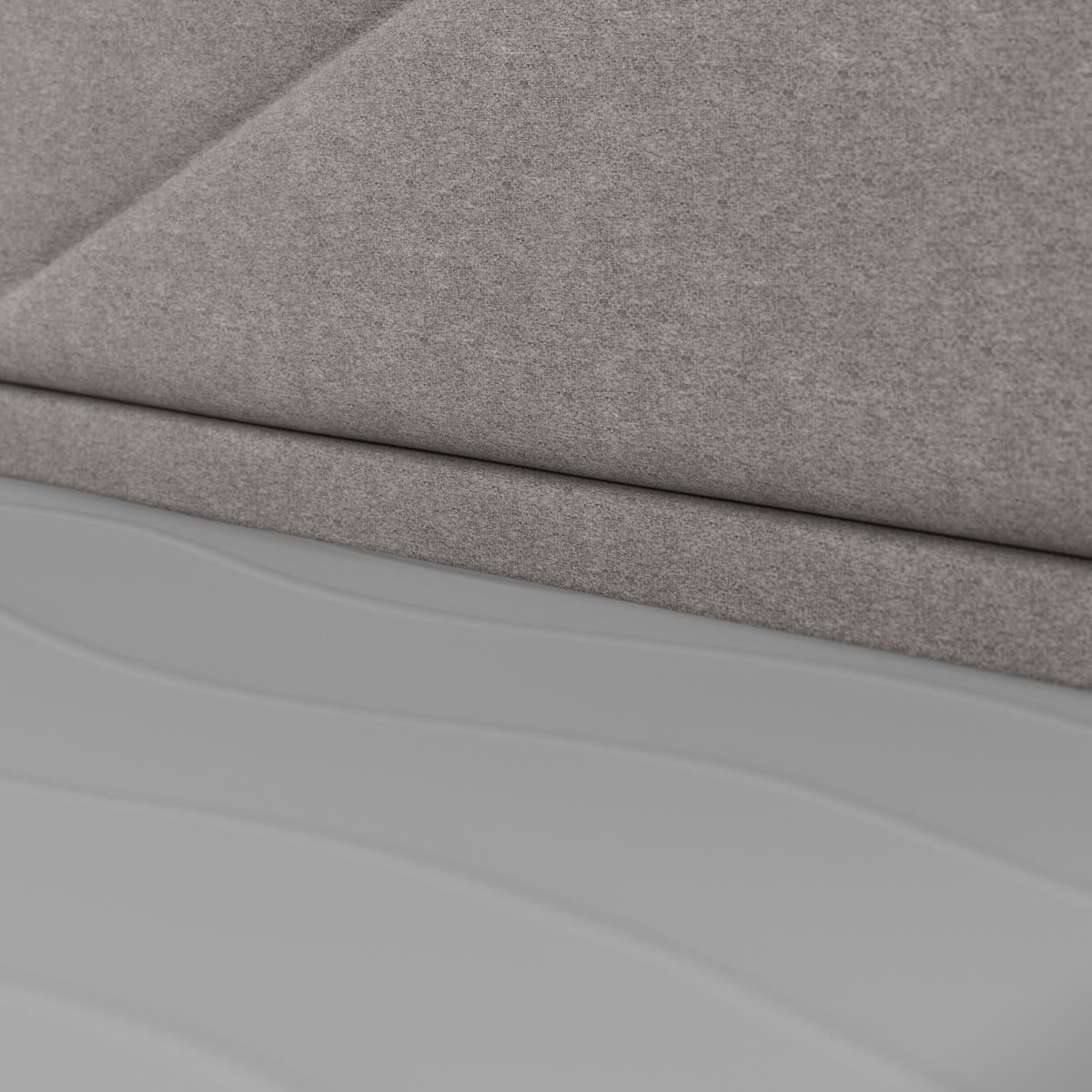 Boxspringbett Mit Bettkasten Lima 180x200 Cm Silberfarben - Silberfarben/Schwarz, MODERN, Karton/Holzwerkstoff (180/200cm) - MID.YOU