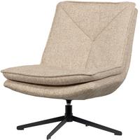 Sessel Milaro Naturfarben B: 75cm - Schwarz/Naturfarben, Design, Textil (75/88/94cm) - Livetastic