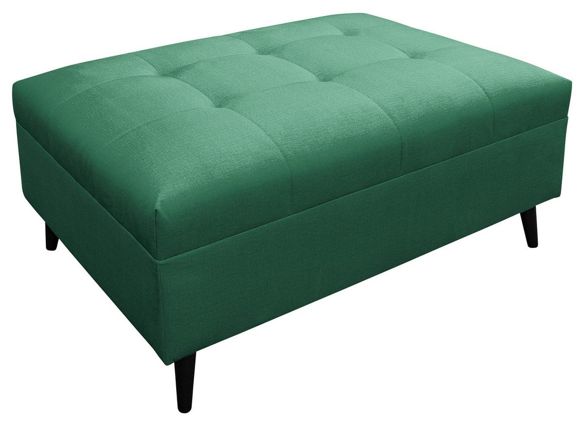 Ecksofa Pruno, Grün S: 174x247 Cm - Schwarz/Grün, Design, Textil (174/247cm) - MID.YOU