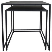 Satztisch Bali - Dunkelgrau, MODERN, Holzwerkstoff/Metall