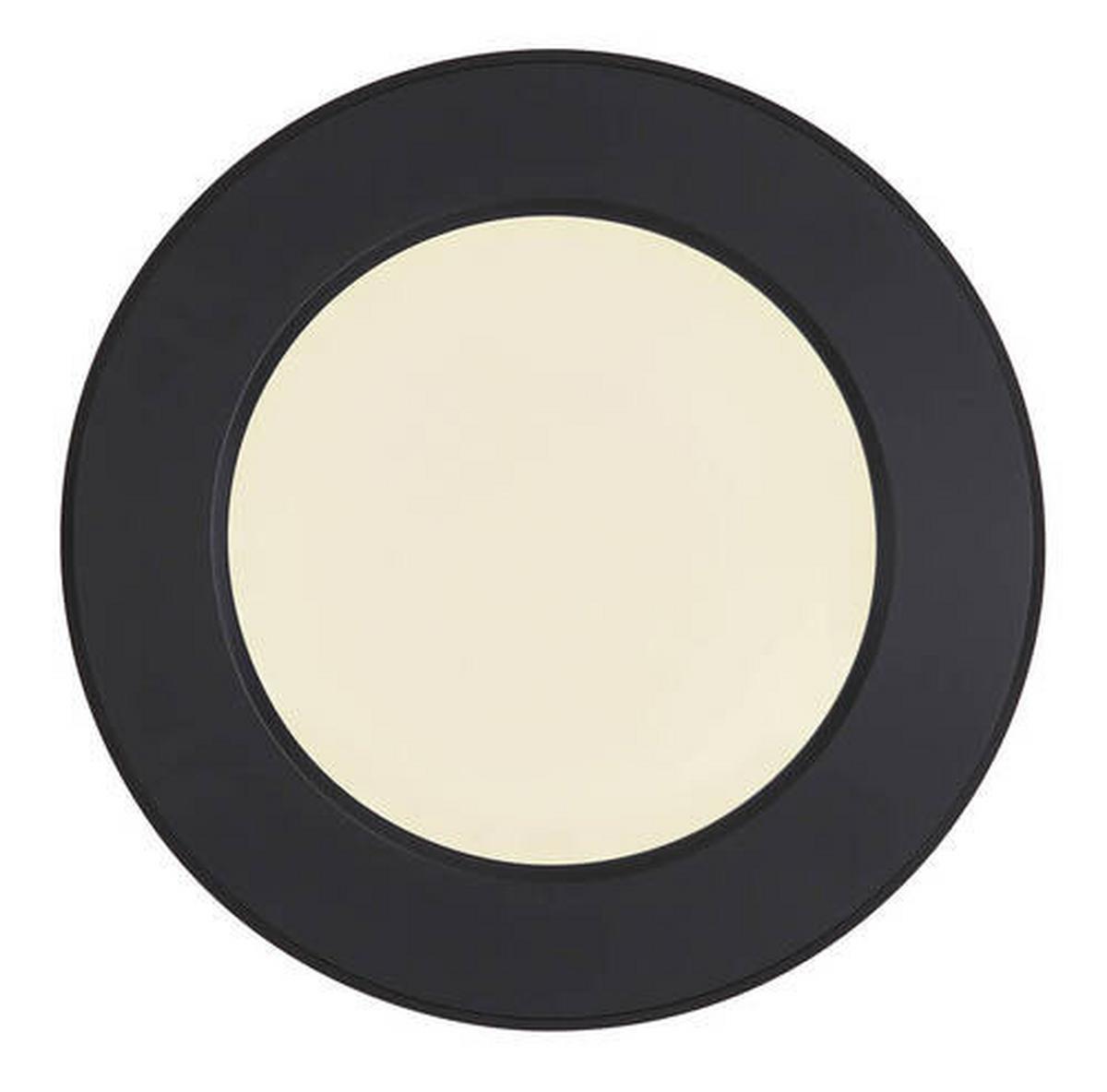 Led-deckenleuchte Lasse Ø 12,6 Cm - Opal/Schwarz, Basics, Kunststoff (12,6/1,8cm) - Globo
