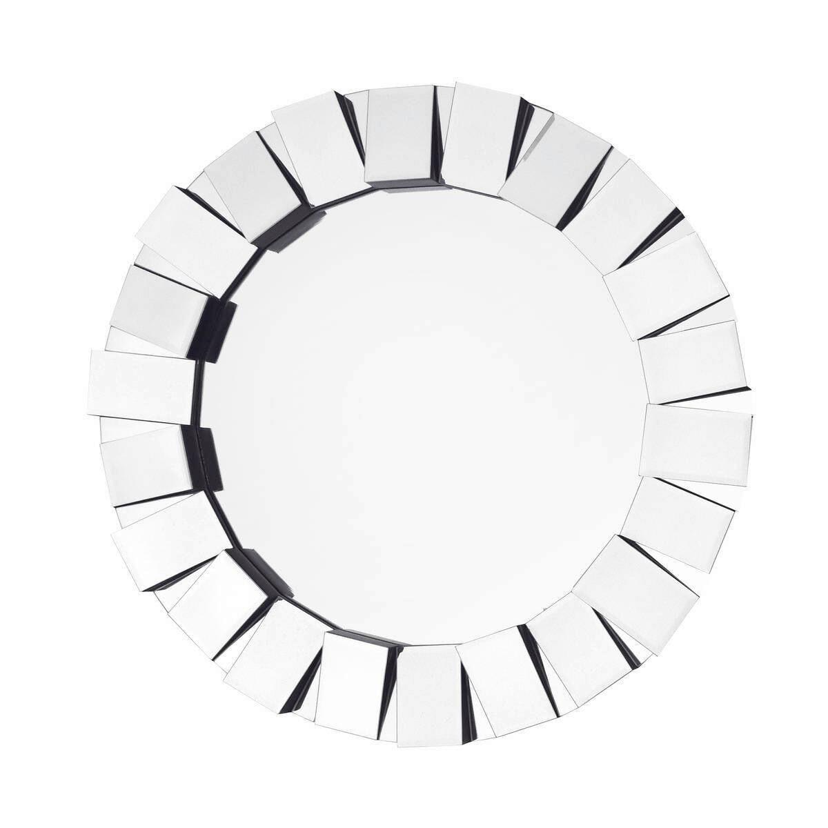 Nástěnné zrcadlo barvy stříbra - barvy stříbra, Basics, kov/sklo (80/80/5cm)