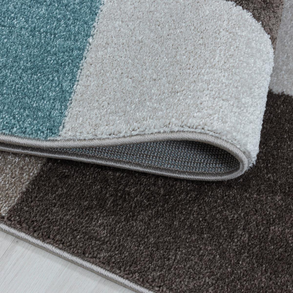 Teppich Läufer Blau Efor 80x250 Cm - Blau, Design, Textil (80/250cm)