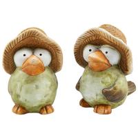 Dekor Madár 8218181 Anton -Paz- - bézs/zöld, Konventionell, kerámia (16/9,5/15cm) - Luca Bessoni