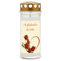 Grabkerze Ambrosius In Gedanken - Weiß, Basics, Kunststoff (7,5/21cm)