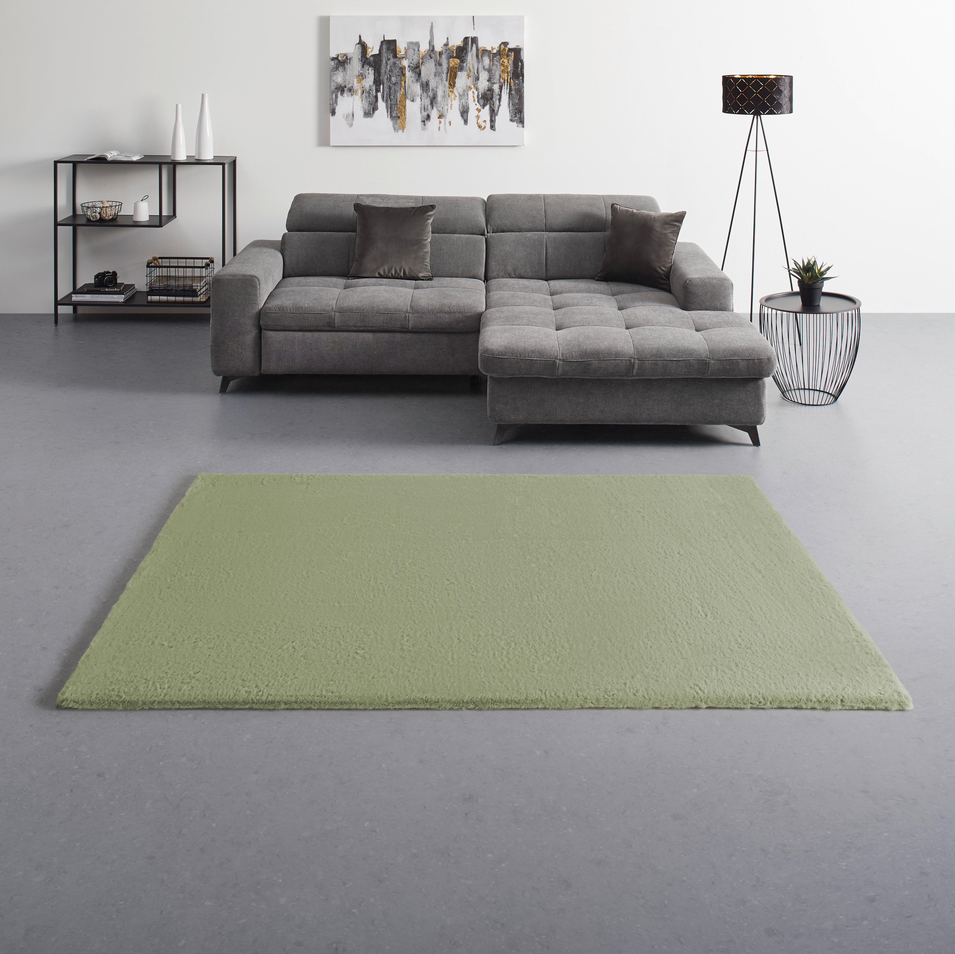 UMĚLÁ KOŽEŠINA CAROLINE 1 - šalvějově zelená/světle zelená, Konvenční, textil (80/150cm) - Mömax