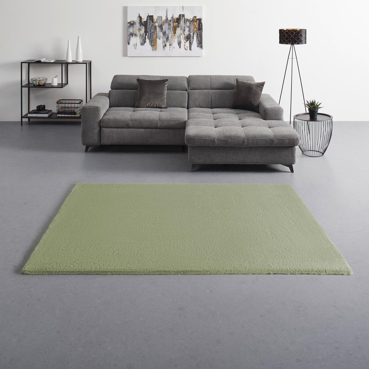 UMELÁ KOŽUŠINA CAROLINE 1 - svetlozelená/šalviovozelená, Konventionell, textil (80/150cm) - Mömax